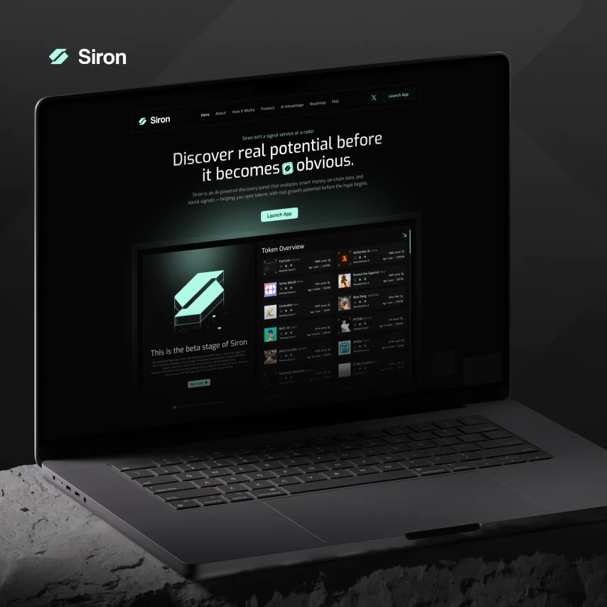 Siron Landing Page Design
